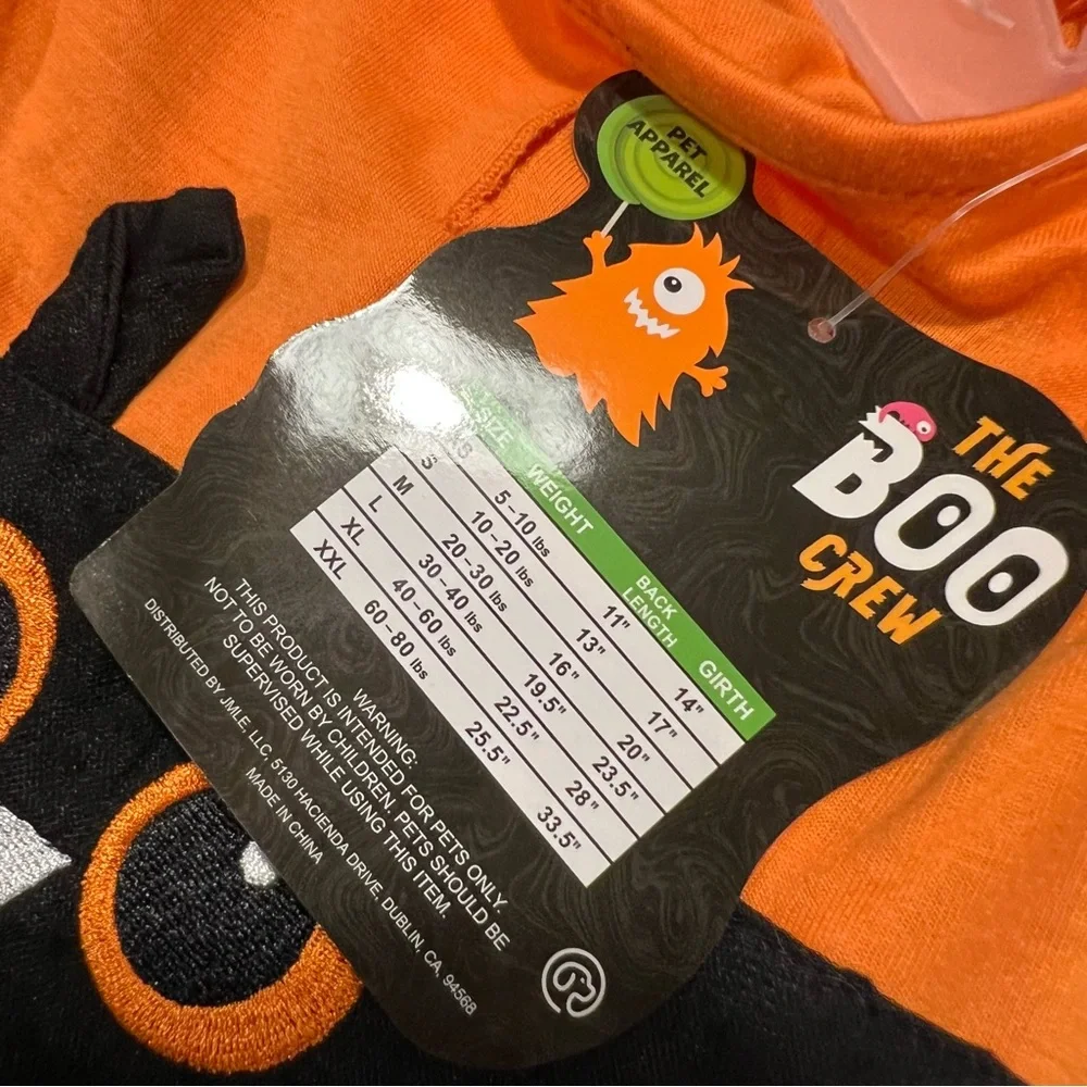 Halloween owl dog dress orange black small spooky